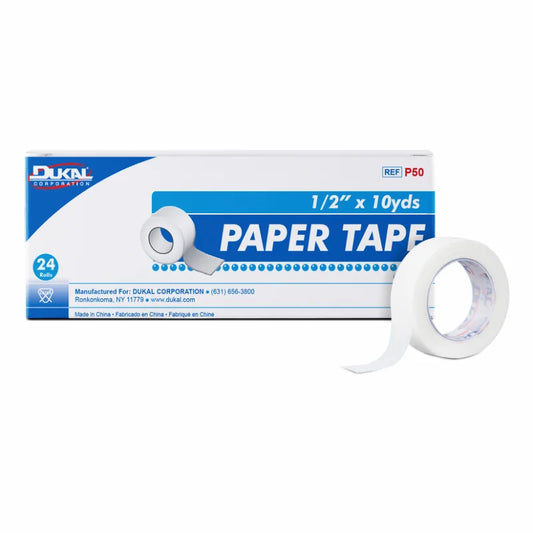 Dukal Paper Tape 1/2" x 10 yd Case of 288 medical supply