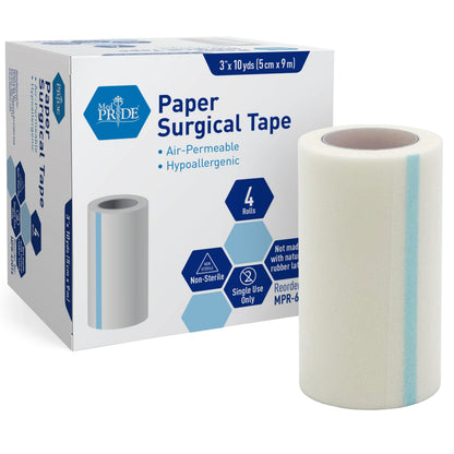 Shield Line Paper Surgical Tape - 3" x 10 Yds. -12/4/cs. medical supply