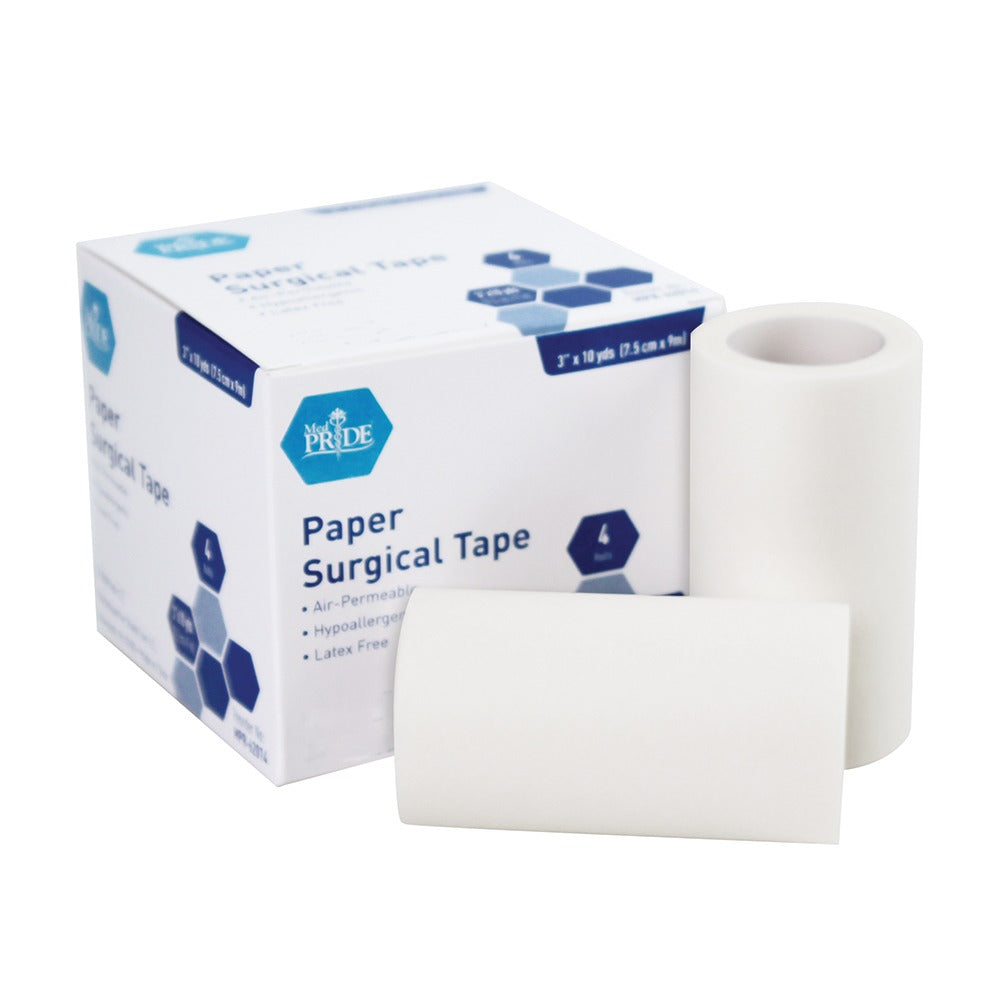 Shield Line Paper Surgical Tape - 3" x 10 Yds. -12/4/cs. medical supply view 2