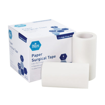 Shield Line Paper Surgical Tape - 3" x 10 Yds. -12/4/cs. medical supply view 2