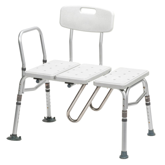 Drive Medical Splash Defense Transfer Bench with Curtain Guard medical supply
