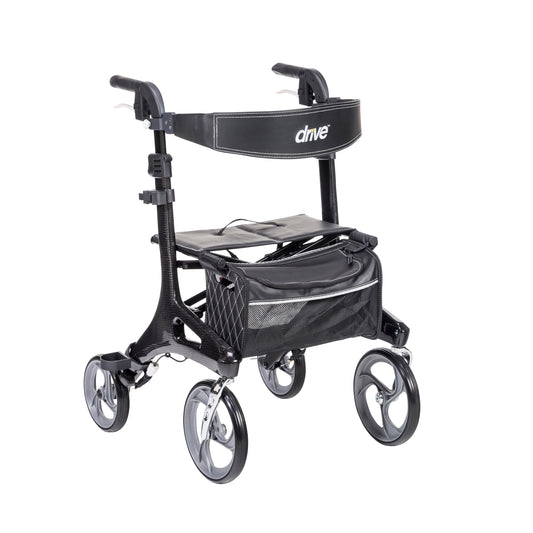 Drive Medical Nitro Elite CF Carbon Fiber Rollator Walker Black medical supply