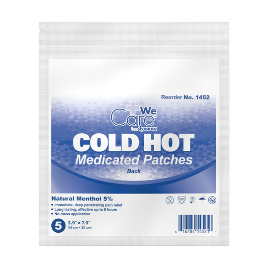 WeCare Cold Hot Medicated Patches Back 10 cm x 20 cm Case medical supply