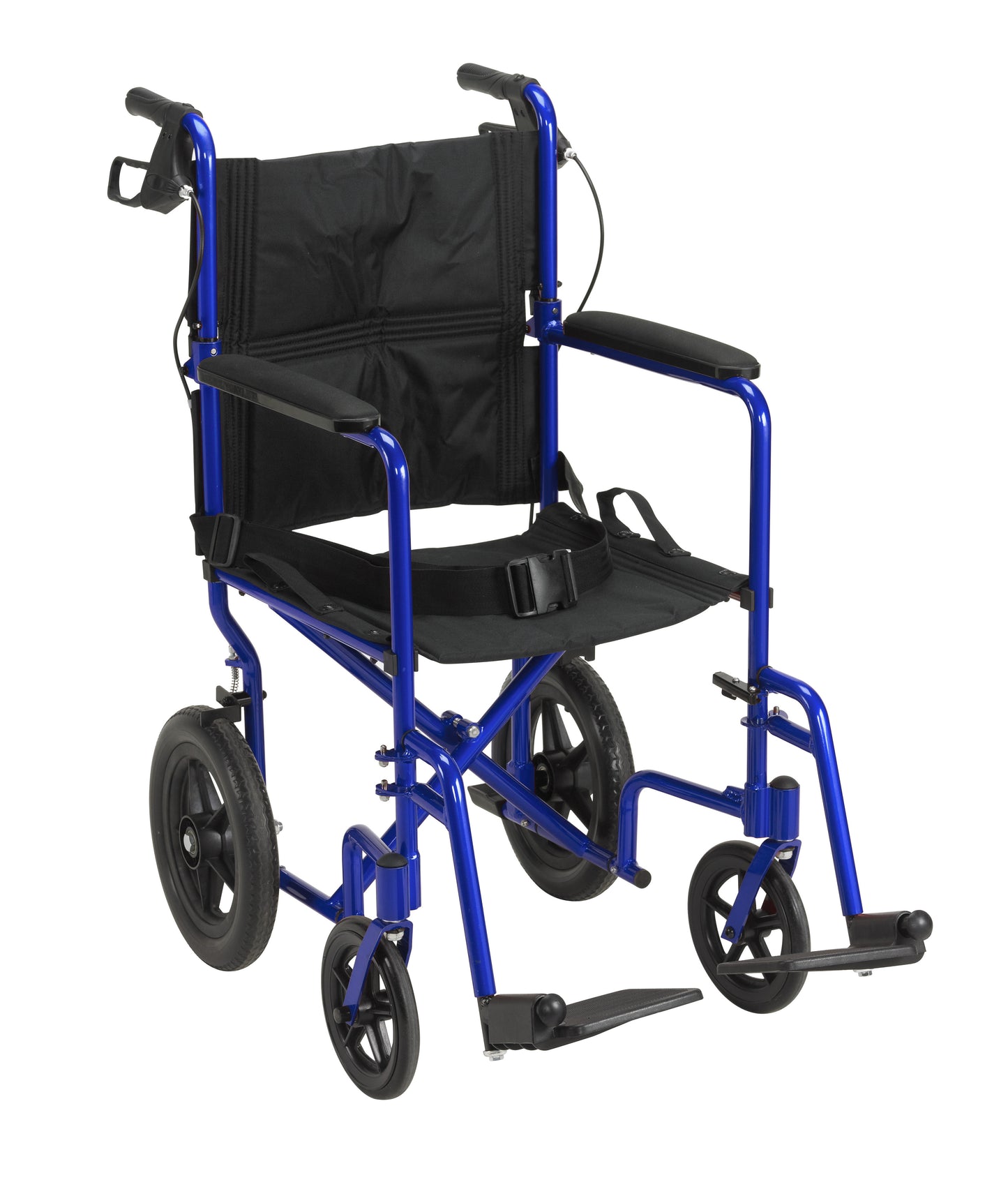 Drive Medical Lightweight Expedition Transport Wheelchair Blue medical supply