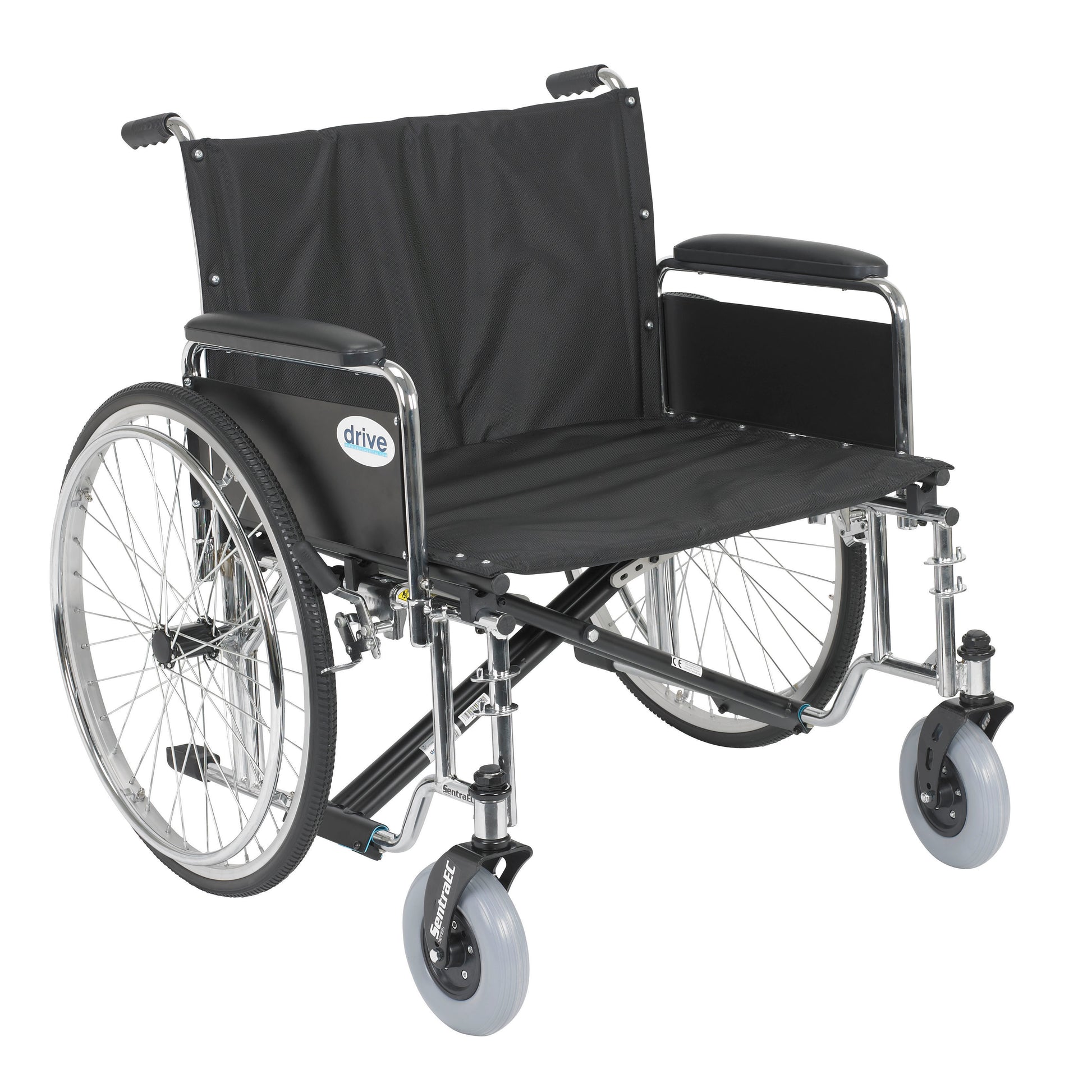 Drive Medical Sentra EC Extra Wide Wheelchair Detachable Full Arms 26 inch Seat medical supply