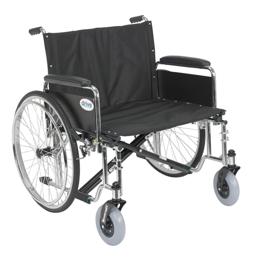 Drive Medical Sentra EC Extra Wide Wheelchair Detachable Full Arms 26 inch Seat medical supply