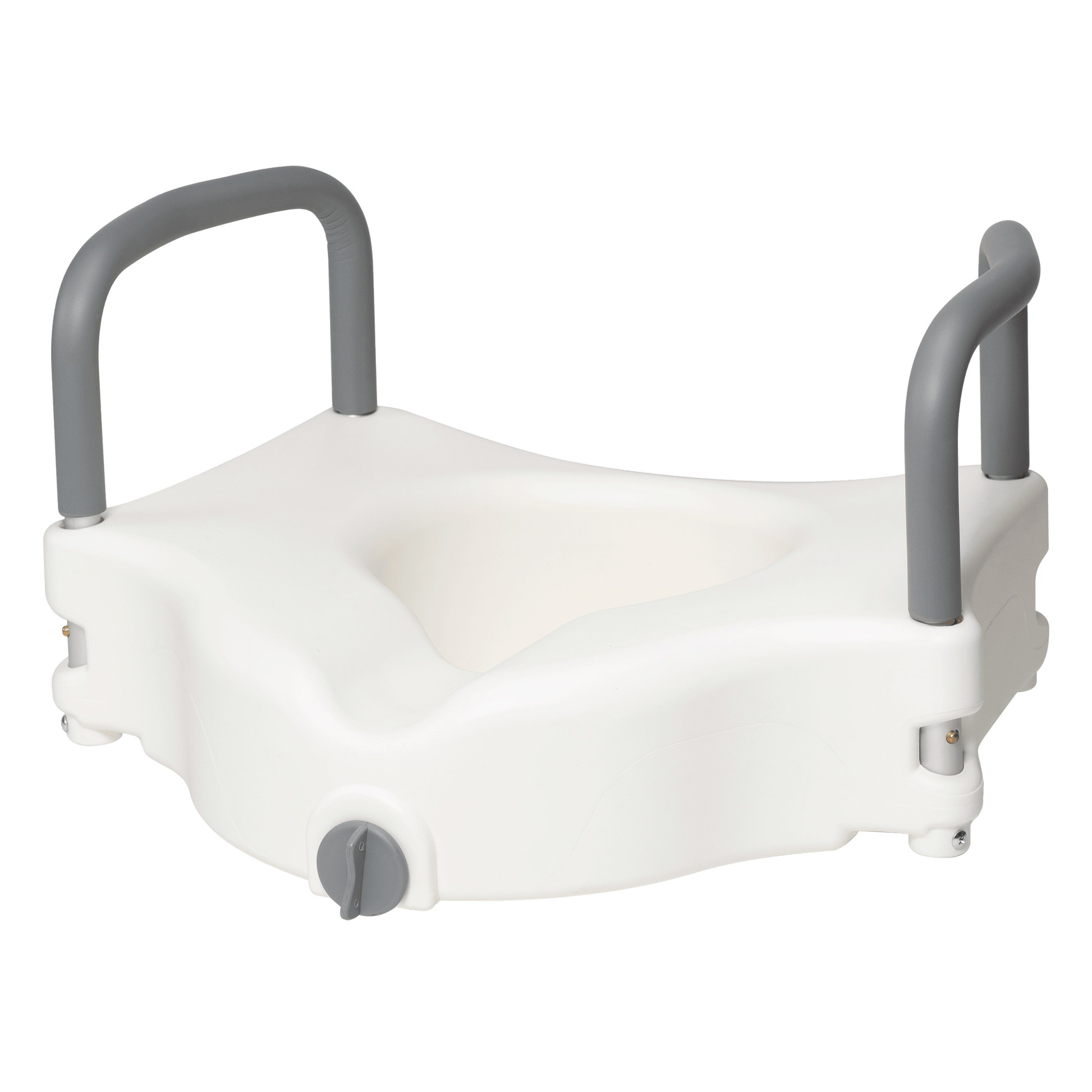Dynarex Raised Toilet Seat with Arms White 1pc/bx medical supply