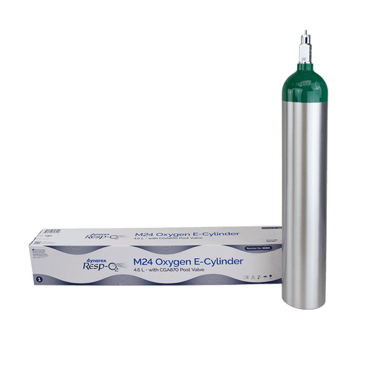 Resp-O2 M24 Oxygen E-Cylinder Post Valve 4.6 L 1pc/cs medical supply
