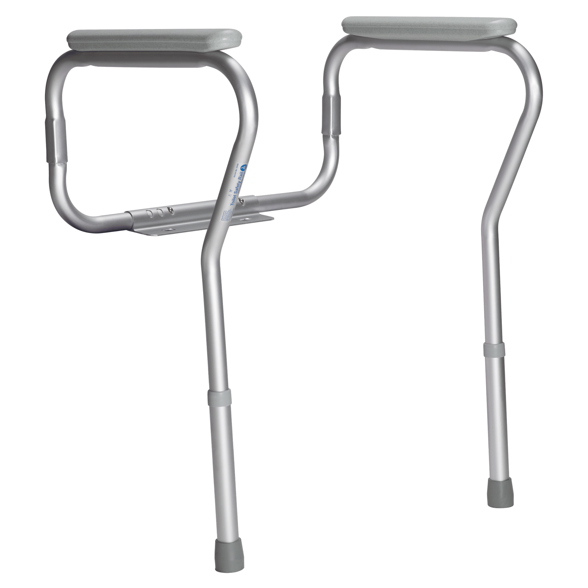 Dynarex Toilet Safety Rail Adjustable Height Silver 1pc/bx medical supply