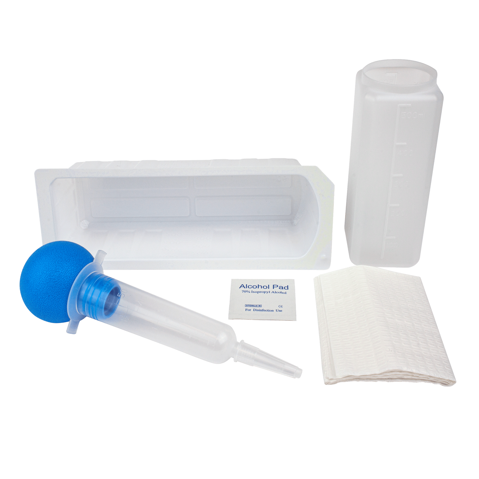 Dynarex Irrigation Tray with Bulb Syringe 60 cc 20/cs medical supply