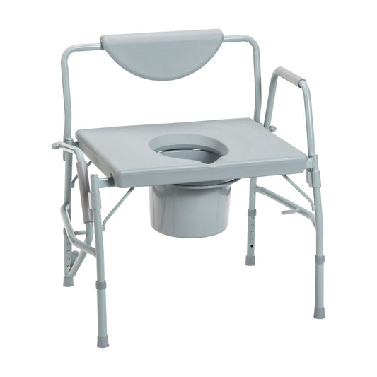 Drive Medical Bariatric Drop Arm Bedside Commode Chair medical supply