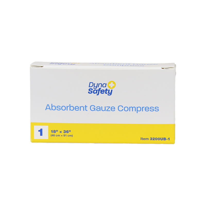 DynaSafety 18 x 36 inch Absorbent Gauze Compress Case medical supply