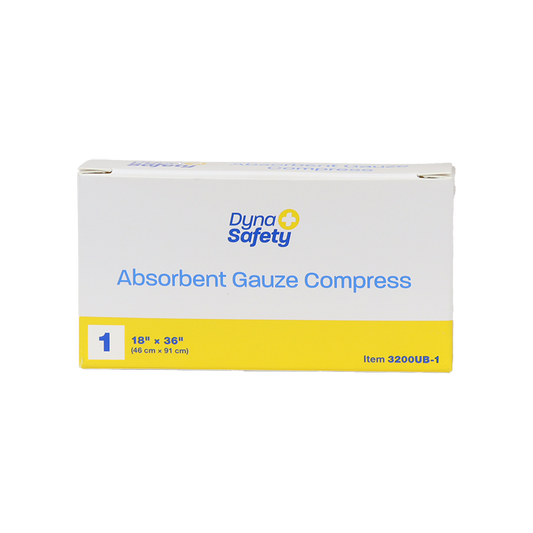 DynaSafety 18 x 36 inch Absorbent Gauze Compress Case medical supply