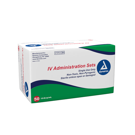 Dynarex IV Administration Set 15 Drop 78in 50/bx medical supply