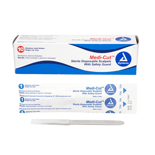 Medi-Cut Disposable Sterile Scalpels #23 10/bx medical supply