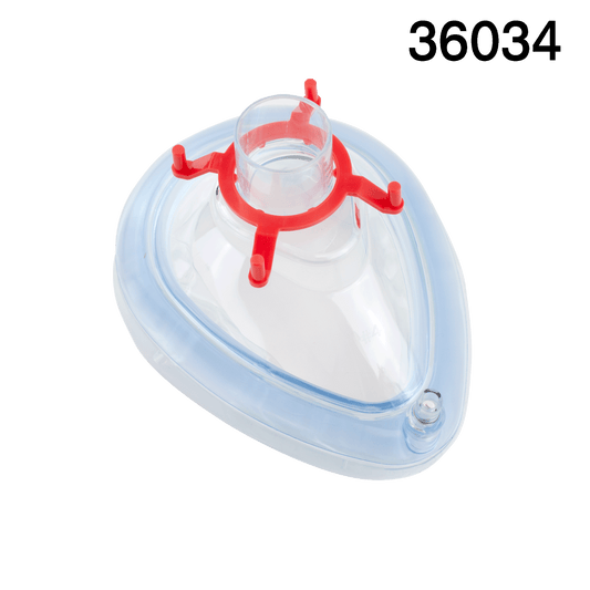 Resp-O2 Air Cushion Mask #4 Medium Adult Red Hook Case medical supply