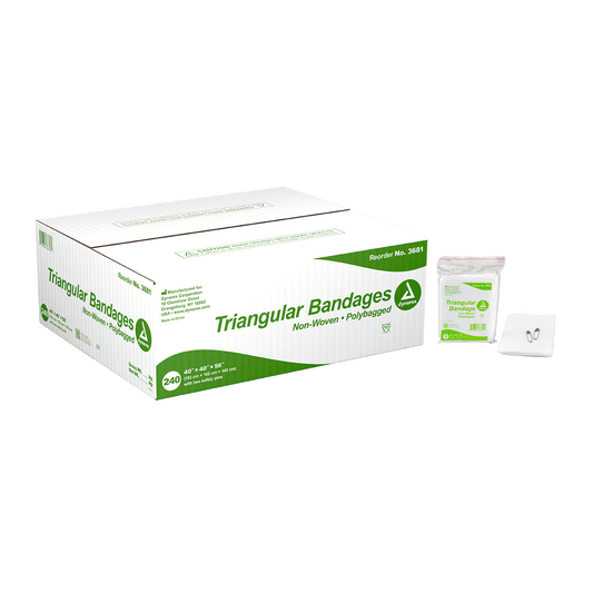 DynaSafety Triangular Bandage Non-Woven 40 x 40 x 56 240/cs medical supply