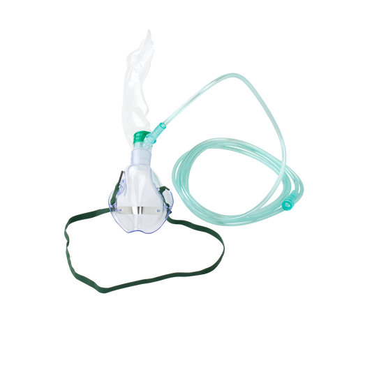 Resp-O2 High-Concentration Standard Adult Oxygen Mask 50/cs medical supply