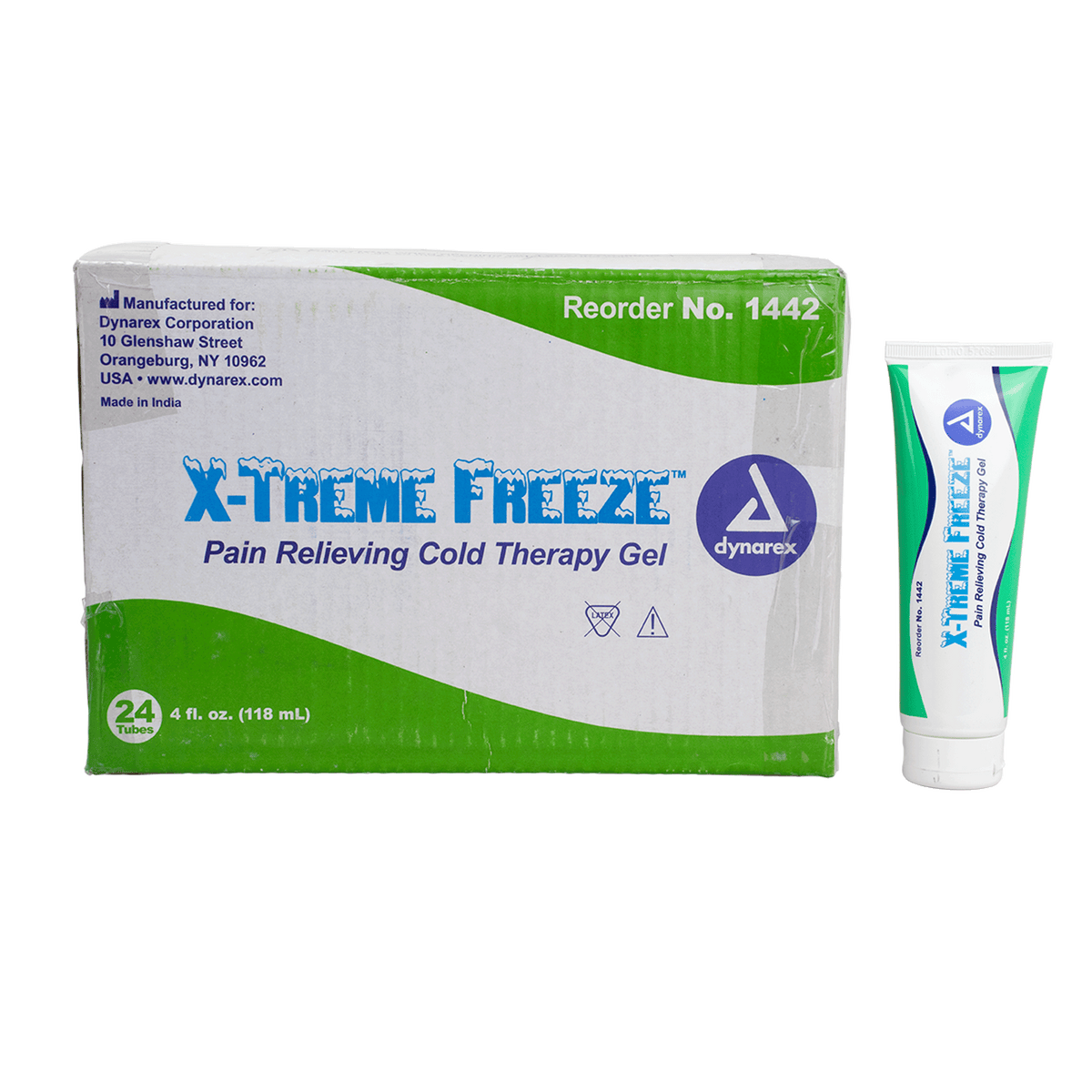 Dynarex X-Treme Freeze Cooling Gel 4 oz Tube medical supply
