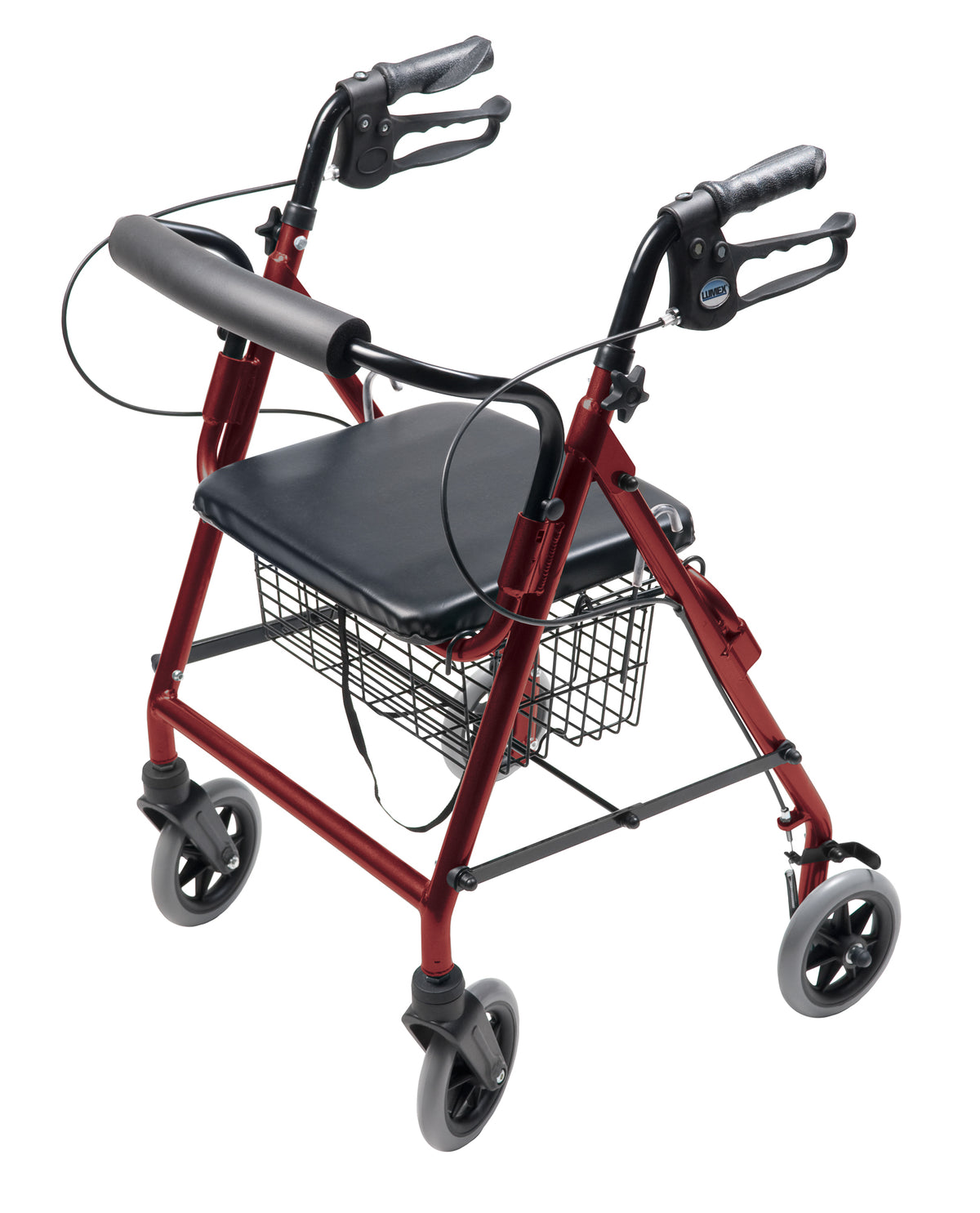 Graham Field Rollator Alum Hemi Burgundy Walkabout Hemi, Lumex medical supply view 2