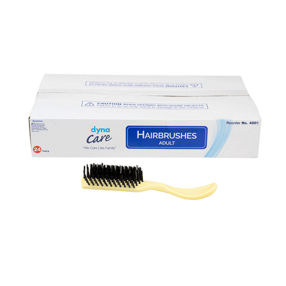 dynaCare Adult Hairbrushes Ivory Case of 288 medical supply