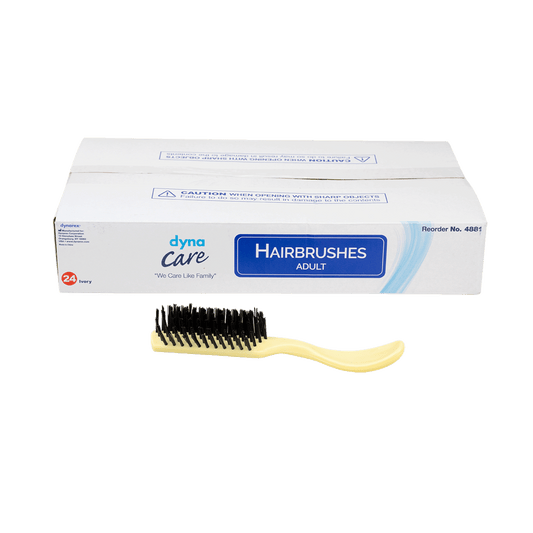 dynaCare Adult Hairbrushes Ivory Case of 288 medical supply
