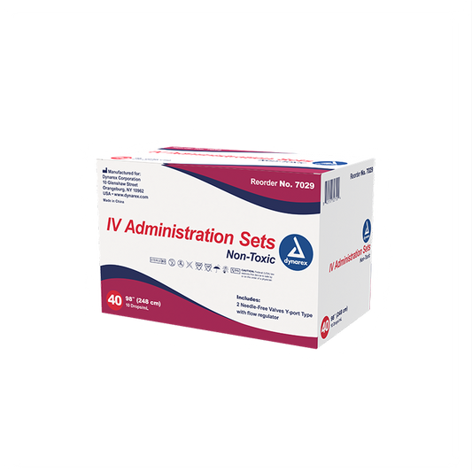 Dynarex IV Administration Set 10 Drops 98in 40/bx medical supply