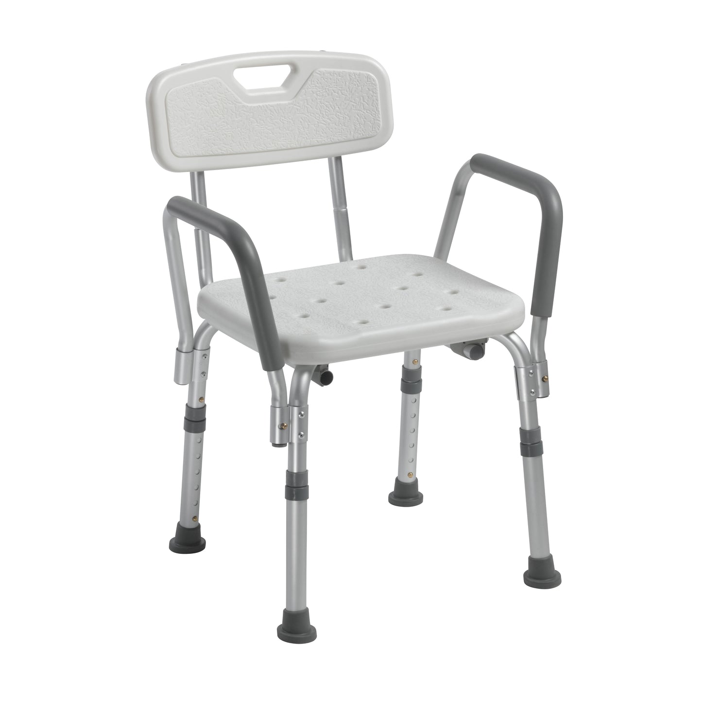 Drive Medical Knock Down Bath Bench With Back and Padded Arms medical supply