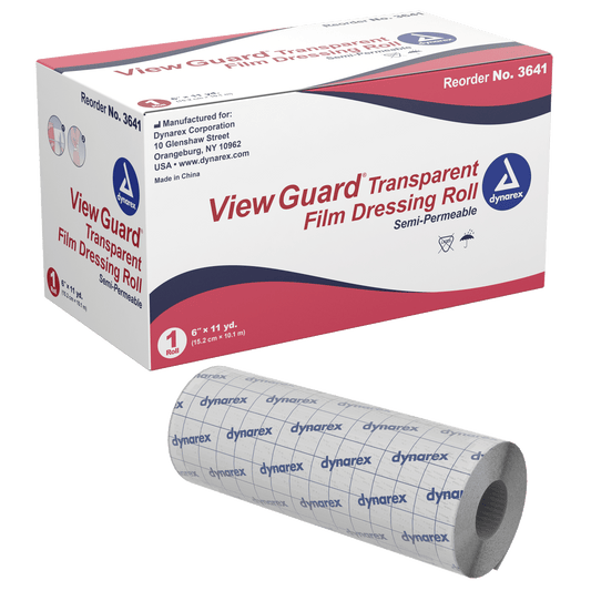 Dynarex View Guard Film Dressing Roll 6in x 11yd Case medical supply