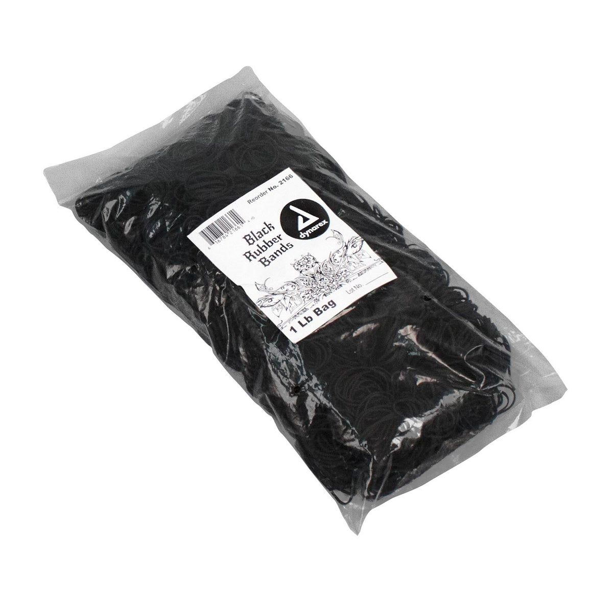 Dynarex Black Rubber Bands 1 lb Bag 25 Bags Case medical supply