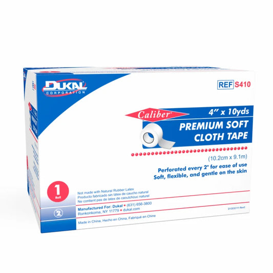 Dukal Premium Soft Cloth Tape 4in x 10 Yards Case medical supply