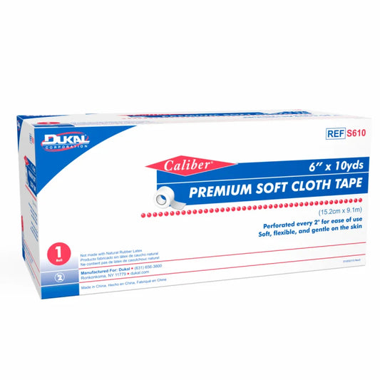 Dukal Premium Soft Cloth Tape 6in x 10 Yards Case medical supply