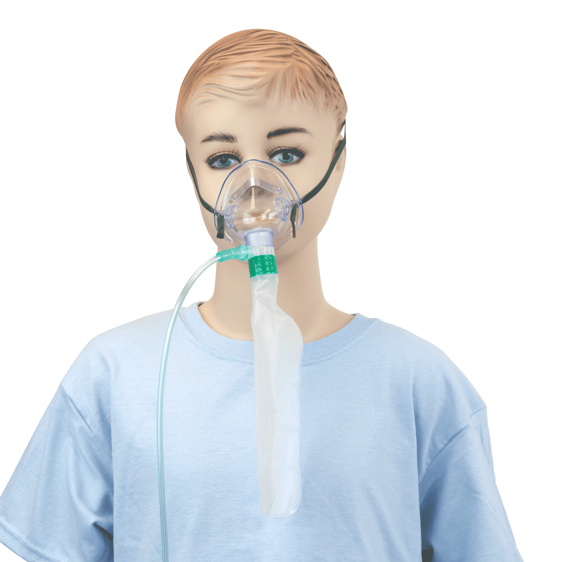 Resp-O2 High-Concentration Standard Pediatric Oxygen Mask 50/cs medical supply