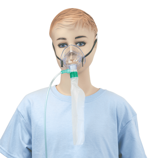 Resp-O2 High-Concentration Standard Pediatric Oxygen Mask 50/cs medical supply