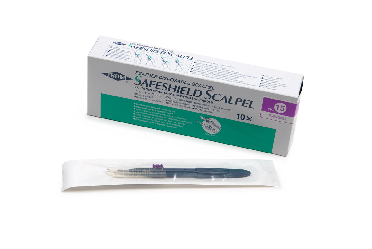 Graham Field Safeshield Disp Scpl Strl #15 Feather medical supply view 4