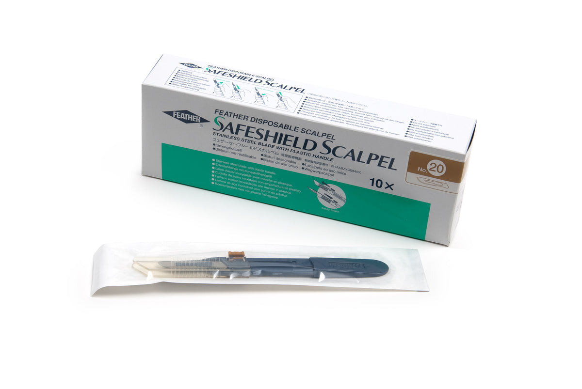 Graham Field Safeshield Disp Scpl Strl #20 Feather medical supply view 3