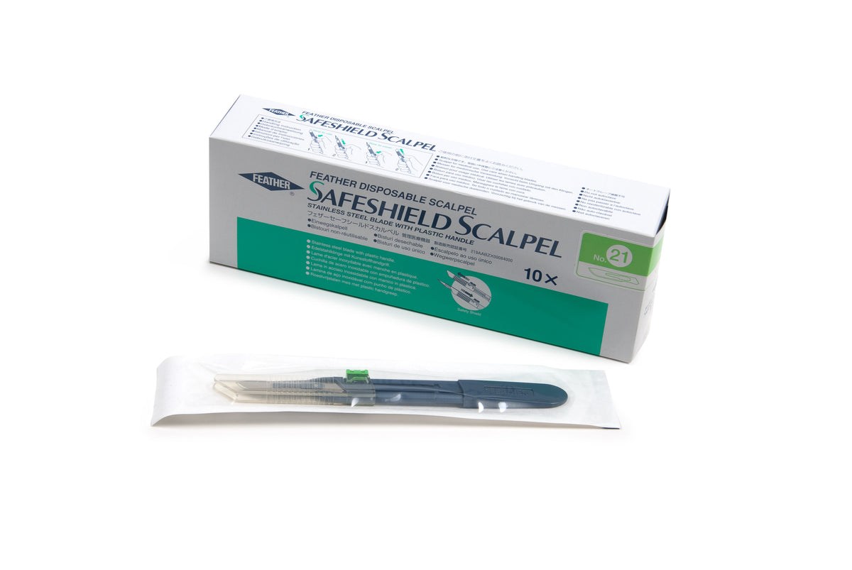 Graham Field Safeshield Disp Scpl Strl #21 Feather medical supply view 3