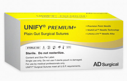 UNIFY Premium Plain Gut Surgical Suture 6-0 18in 13mm 3/8 R/C medical supply