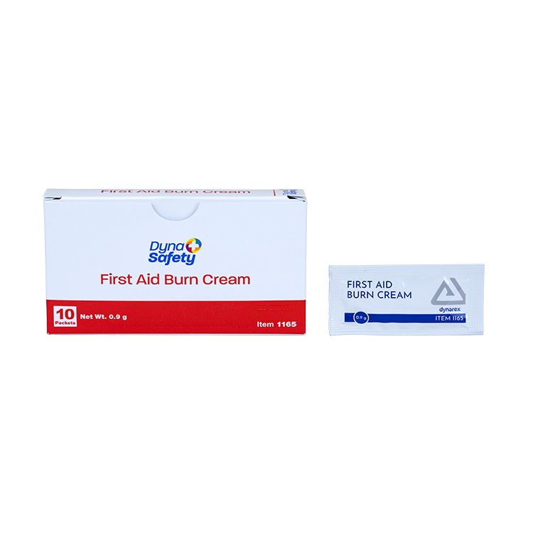 DynaSafety First Aid Burn Cream 0.9 g Foil Packet 12/144/cs medical supply