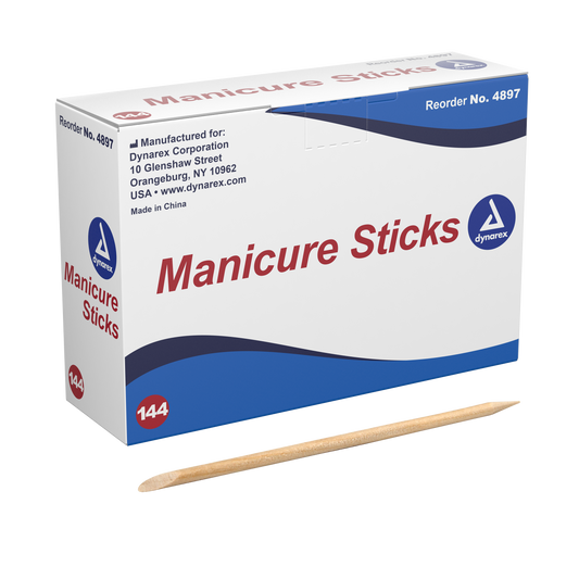 Dynarex Manicure Sticks 4.5in Long 50/144/cs medical supply
