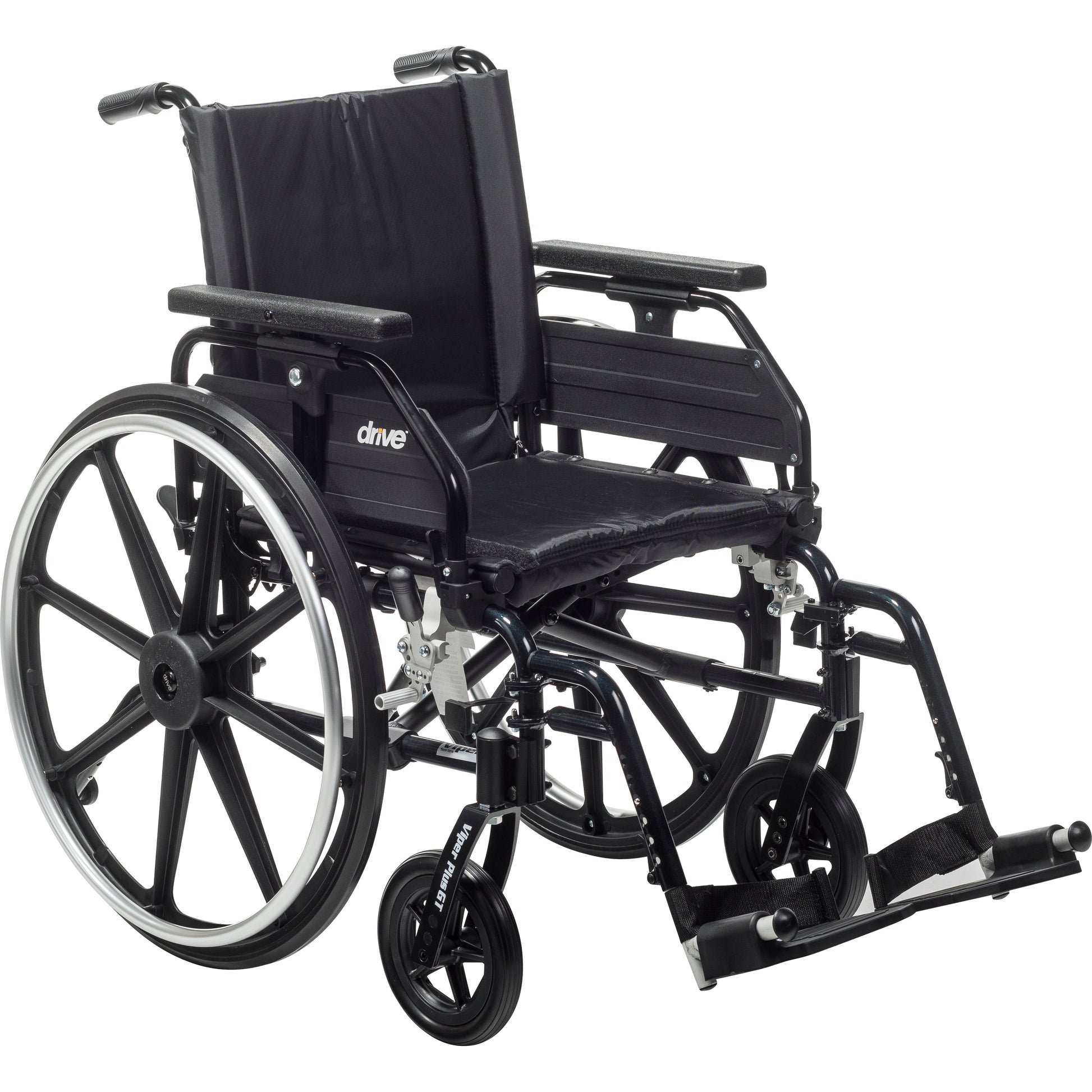 Drive Medical Viper Plus GT Wheelchair 16in Swing-Away Footrests medical supply