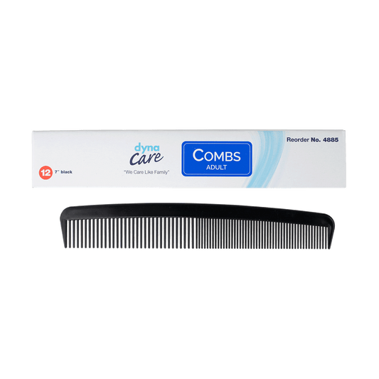 dynaCare Adult Combs 7 Inch Black 20/12 Case medical supply