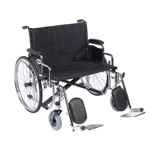 Drive Medical Sentra EC Extra Wide Wheelchair Desk Arms Elevating Leg Rests 26 inch Seat medical supply