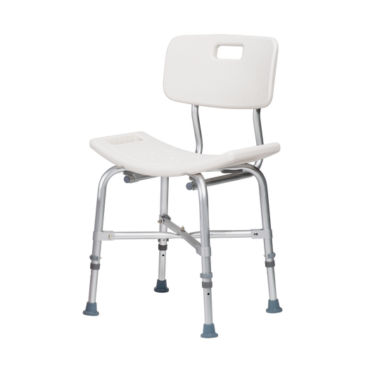 Bari+Max Bariatric Shower Chair with Back White medical supply