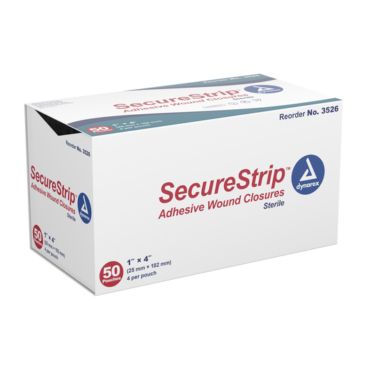 Dynarex SecureStrip Adhesive Wound Closures Sterile 1 x 4 inch medical supply