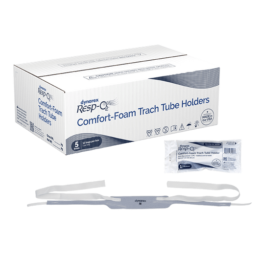 Resp-O2 Comfort-Foam Anti-Disconnect Trach Tube Holder 1-Piece Medium Adolescent Adult medical supply