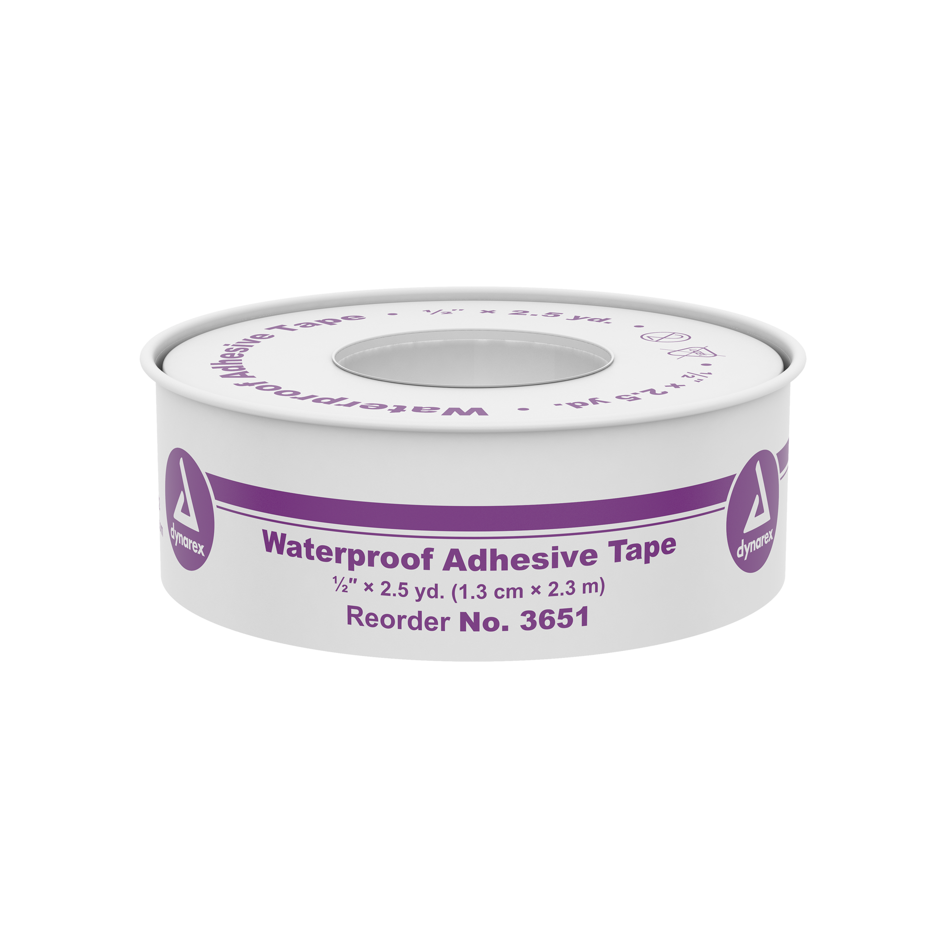 DynaSafety Waterproof Adhesive Tape 1/2in x 2.5 yd 288/cs medical supply