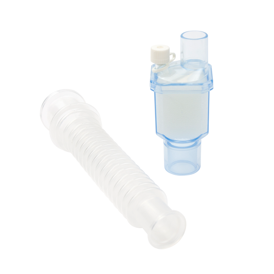 Resp-O2 HME 1500 HCH CO2 Port Flex Tube Adult 30/cs medical supply