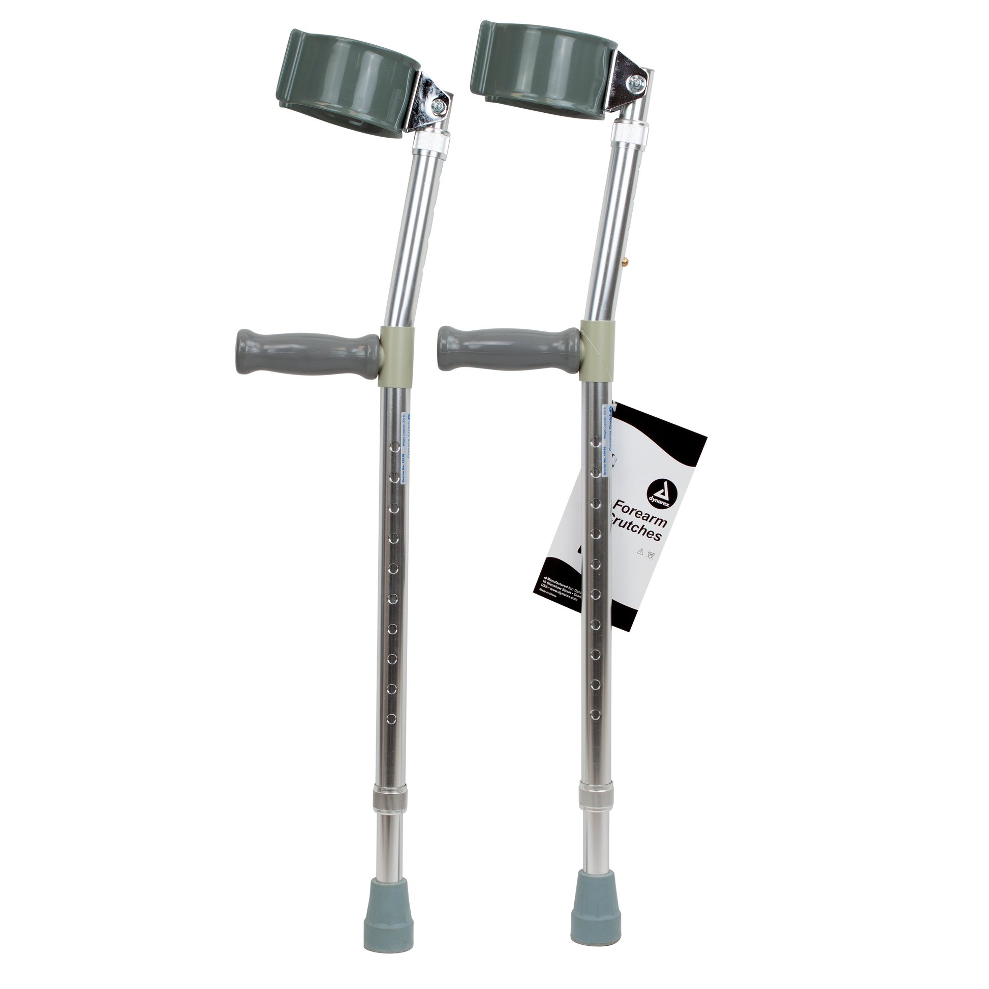 Dynarex Forearm Crutches Adult 5'0"-6'2" Case of 6 mobility medical supply