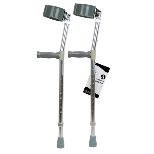 Dynarex Forearm Crutches Adult 5'0"-6'2" Case of 6 mobility medical supply